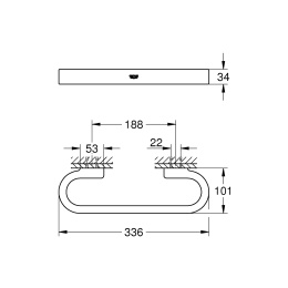 Ручка для ванной GROHE Selection 300 мм, хром (41064000)