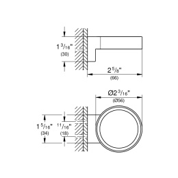 Держатель GROHE Selection, теплый закат глянец (41027DA0)