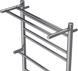 Полотенцесушитель электрический Aquatek Альфа П10 500x900, хром AQ EL RRP1090CH