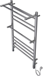 Полотенцесушитель электрический Aquatek Альфа П10 500x900, хром AQ EL RRP1090CH