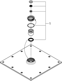 Верхний душ GROHE Rainshower Allure 230, 1 режим, хром (27479000)