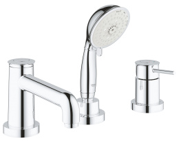 Смеситель для ванны GROHE BauClassic на 3 отверстия, на край ванны, хром (2511800A)