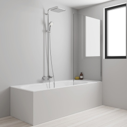 Душевая система GROHE Tempesta Cosmopolitan System 250 Cube с термостатом для ванны, хром (26691000)