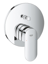 Внешняя часть смесителя для ванны GROHE Plus с переключателем на 2 положения, хром (24060003)