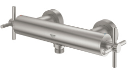 Смеситель для душа GROHE Atrio двухвентильный, внешнего монтажа, суперсталь (26003DC3)