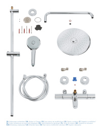 Душевая система с термостатом для ванны, GROHE Euphoria System 260, хром, (26114001)