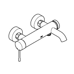 Смеситель для ванны GROHE Essence, холодный рассвет глянец (25250GL1)