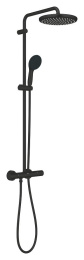 Душевая система GROHE Tempesta System 250 с термостатом для душа, матовый чёрный (266702431/U1), уцененный товар