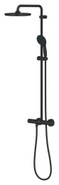Душевая система GROHE Tempesta System 250 с термостатом для душа, матовый чёрный (266702431/U1), уцененный товар