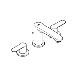 Смеситель для раковины GROHE Eurostyle Cosmopolitan на 3 отверстия, S-size, хром (20208002)