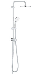 Душевая система Flex наружного монтажа с переключателем, GROHE Tempesta System 200, хром, (27389002/U) (УЦЕНКА - Царапины на корпусе, пятна на штанге)