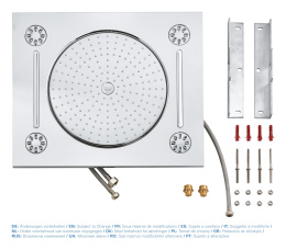 Потолочный душ с 3 режимами, GROHE Rainshower F-Series, хром, (27939001)