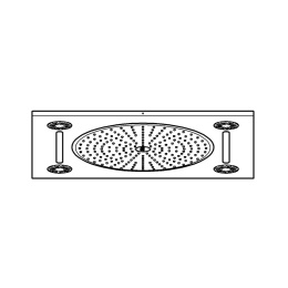 Потолочный душ с 3 режимами, GROHE Rainshower F-Series, хром, (27939001)