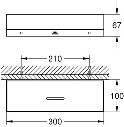 Корзинка для душа Grohe Allure, холодный рассвет матовый (40966GN1)