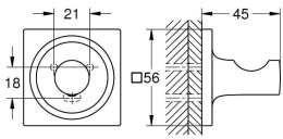 Крючок для халата GROHE Allure, темный графит глянец (40284A01)