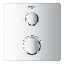 Внешняя часть термостата для душа GROHE Grohtherm, хром (24078000)