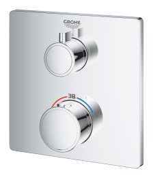 Внешняя часть термостата для душа GROHE Grohtherm, хром (24078000)