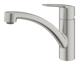 Смеситель для кухни GROHE Start с низким изливом, суперсталь (32441DC2)