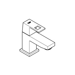 Кран для раковины GROHE Eurocube, без функции смешивания, хром (23137000)
