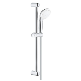 Душевой гарнитур GROHE Tempesta 100, 2 режима струи, душевая штанга 600 мм, 5,7 л/мин, хром/белый (2759810E)