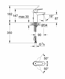 Готовый комплект для ванной комнаты GROHE BauEdge (NB0004-2)
