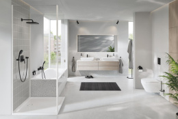 Верхний душ GROHE Tempesta Cube 250, 9,5 л/мин, 1 режим, 380 мм, черный матовый (266872430)