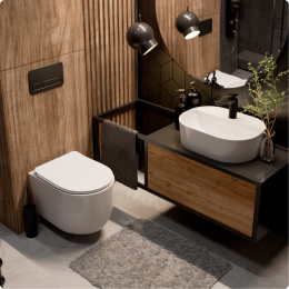 Комплект инсталляции GROHE Solido 38811KF0 с унитазом AQUAme AQM2012 и сиденьем с микролифтом, смыв Quiet (NW0303)