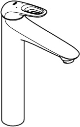 Смеситель для раковины GROHE Eurostyle, XL-size, белая луна (23570LS3)