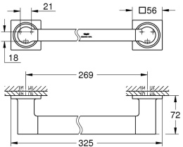 Ручка для ванны GROHE Allure, теплый закат матовый (40955DL1)