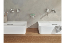 Внешняя часть смесителя для раковины GROHE Essence на 2 отверстия, M-Size, суперсталь (19408DC1)