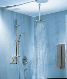 Верхний душ GROHE Rainshower Cosmopolitan Metal 210, 8,5 л/мин, 1 режим, 142 мм, хром (26063000)
