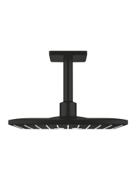 Верхний душ GROHE Rainshower SmartActive 310 Cube, 2 режима, 142 мм, матовый черный (264812430)