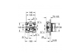 Душевая система GROHE Grohtherm с термостатом для душа, хром (34734000)
