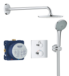 Набор для комплектации душа с Rainshower Cosmopolitan 210, GROHE Grohtherm, хром, (34734000)