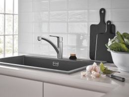 Смеситель для кухни GROHE Start с низким изливом, суперсталь (32441DC2)