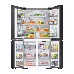 Холодильник Samsung RM90F67C1WWT Bespoke AI  с 9-дюймовым дисплеем, 539 л