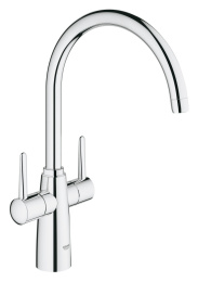 Смеситель для кухни GROHE Ambi двухвентильный, высокий излив, хром (30189000)