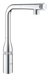 Смеситель для кухни GROHE Accent SmartControl с вытяжным L-образным изливом, хром (30444000)