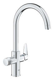 Смеситель для кухни GROHE Blue Pure BauCurve с функцией фильтрации, без фильтра в комплекте, хром (30580000)