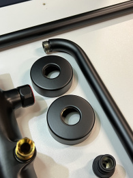 Душевая система GROHE Tempesta System 250 с термостатом для душа, матовый чёрный (266702431/U), уцененный товар