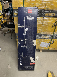 Душевая система GROHE Tempesta System 250 с термостатом для душа, матовый чёрный (266702431/U), уцененный товар