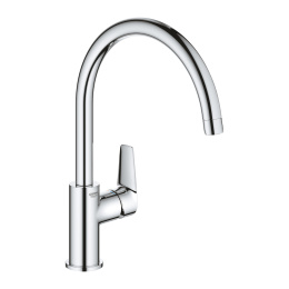 Смеситель для кухни GROHE Start Edge с высоким C-образным изливом, хром (31369001)