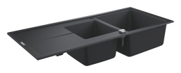 Мойка GROHE K400 с 1,5 чашей, черный гранит (31643AP0)