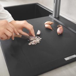 Мойка GROHE K500 с одной чашей, 860 x 500 мм, черный гранит (31644AP0)