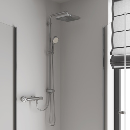 Душевая система GROHE Tempesta Cosmopolitan 250 CUBE с переключателем потоков, хром (26694000)