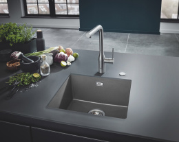 Мойка GROHE K700U с одной чашей, 457 x 406 мм, серый гранит (31653AT0)