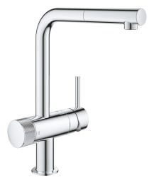 Смеситель для кухни GROHE Blue Pure Minta, с функцией фильтрации, без фильтра в комплекте, хром (31721000)