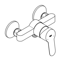 Смеситель для душа GROHE BauEdge, хром (23333000)