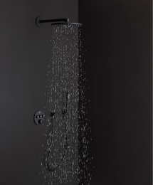 Верхний душ GROHE Rainshower SmartActive 310, 2 режима, 430 мм, фантомный черный (22123KF0)