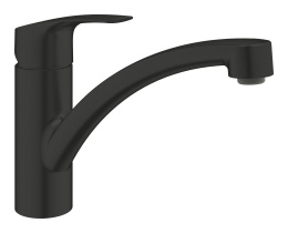 Смеситель для кухонной мойки GROHE Eurosmart с поворотным изливом, матовый черный (332812433)